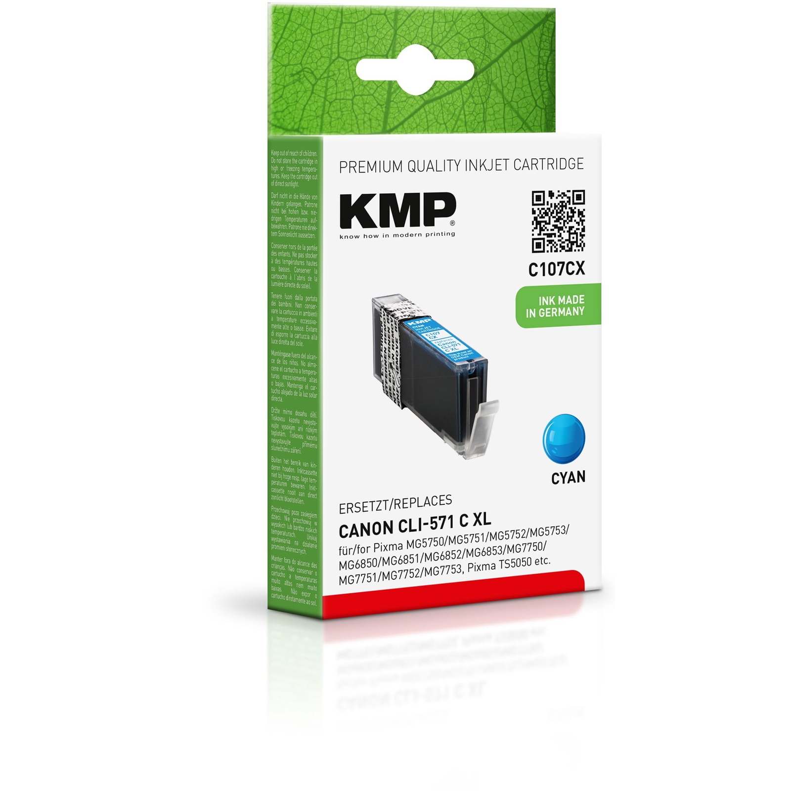 KMP Ink Cartridge for Canon Pixma MG 5700/MG 6800/MG 7700/TS 5000 Series/TS 6000