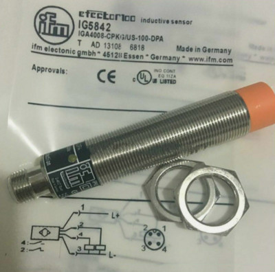 NEW For IFM IG5842 IGA4008-CPKG/US-100-DPA Proximity Switch