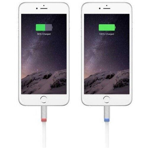 Scosche Flat Out LED Indicator Cable 1.8M 6ft for iPhone SE 2 SE 3 13 12 11 XR - Picture 3 of 3