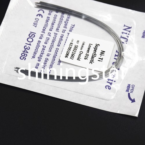 1 Sacchetto Super Elastico Niti Dentale Ortodontico Arco Filo Rotondo Ovoidale Superiore/Inferiore - Foto 31 di 38