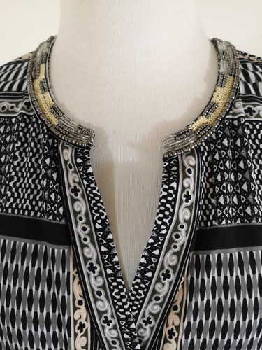 Hale Bob USA Tunic Blouse Sequin Detail Size S - Picture 4 of 11
