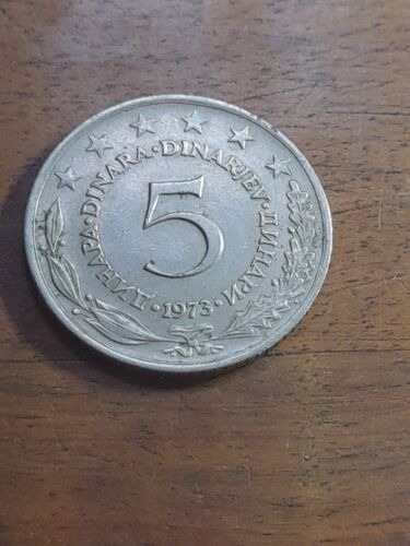 Monnaie Yougoslavie 5 Dinars 1973 - Photo 1/3