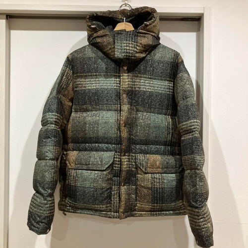 The North Face Purple Label Down Jacket Tweed Pattern Size M The North Face Purple Label Down Jacket Tweed Pattern Size M