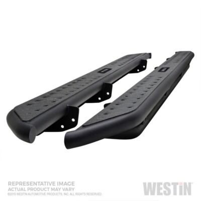 Westin 2020-2023 Jeep Gladiator Outlaw Nerf Step Bars - Textured Black