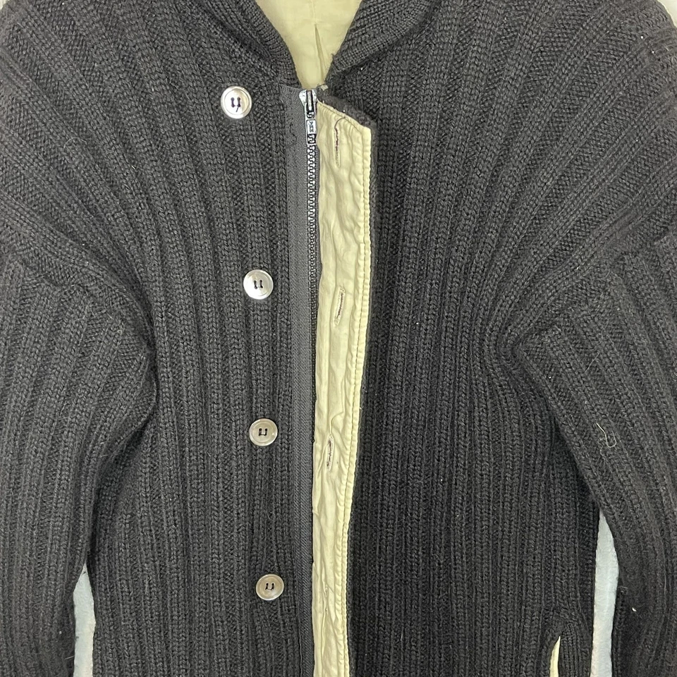 Cárdigan vintage para hombre Giorgio Armani negro talla S/pequeño Foto 4 de 4
