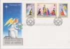 Unaddressed Isle of Man FDC First Day Cover 1997 Christmas Nativity