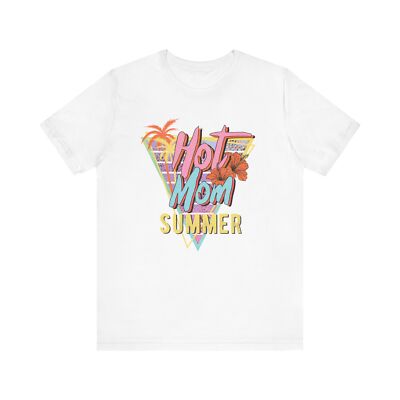 Unisex Size Hot Mom Summer Womens Funny Beach Vacation Mama Cute Mother T-Shirt
