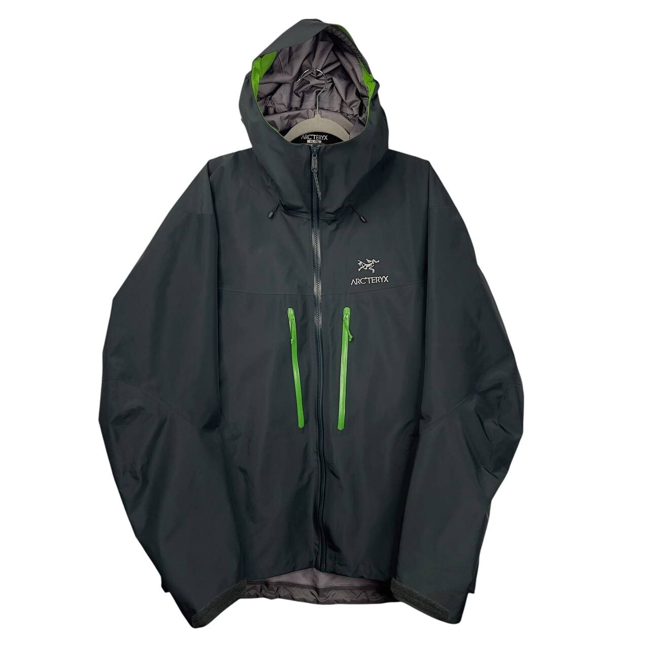ARC'TERYX Giacca Arcteryx Alpha SV Gore Tex Pro verde tinta unita RAR333