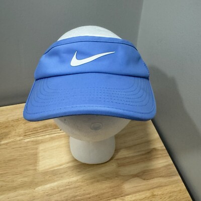 Nike AeroBill Featherlight Blue Visor Dri-FIT Running Tennis Golf