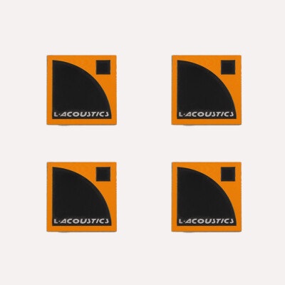 4PCS DIY For L-Acoustics Speaker Replacement Aluminum Badge Logo