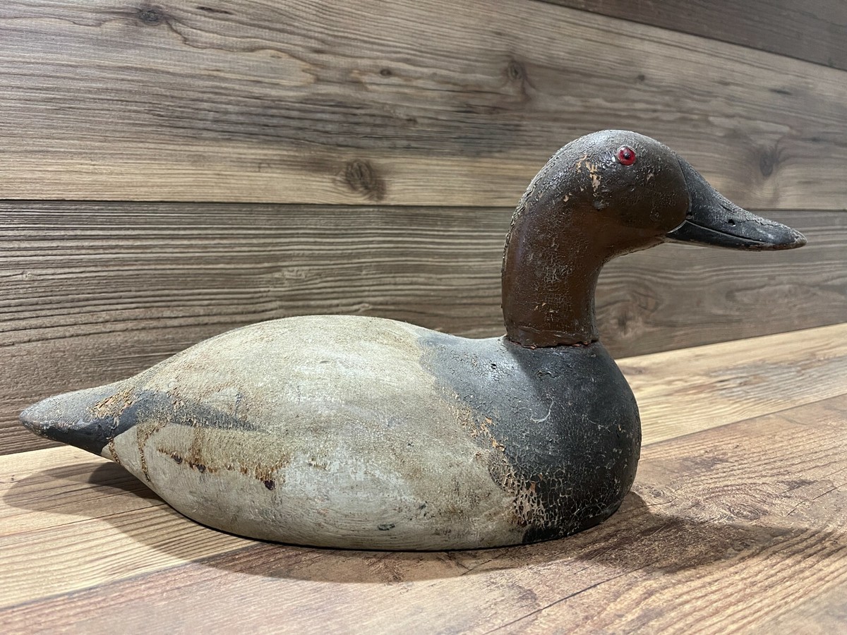 Antique Vintage Wood Duck Decoy **MASON** Canvasback Drake
