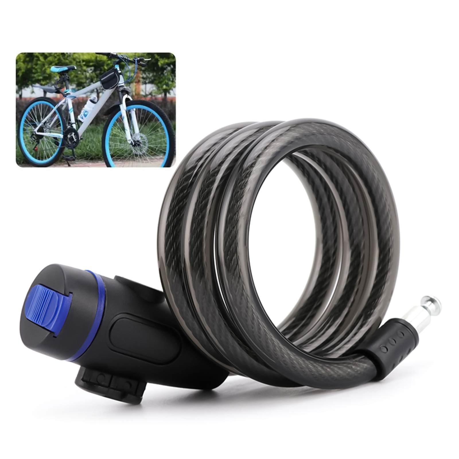 Heavy Duty Bicycle Cable Lock MTB Bicycle Anti-theft Security Steel Chain Lock