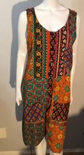 Vintage Y2K 80 s 90s Hip Hop Boho Romper Jumpsuit O/S Ok Mike