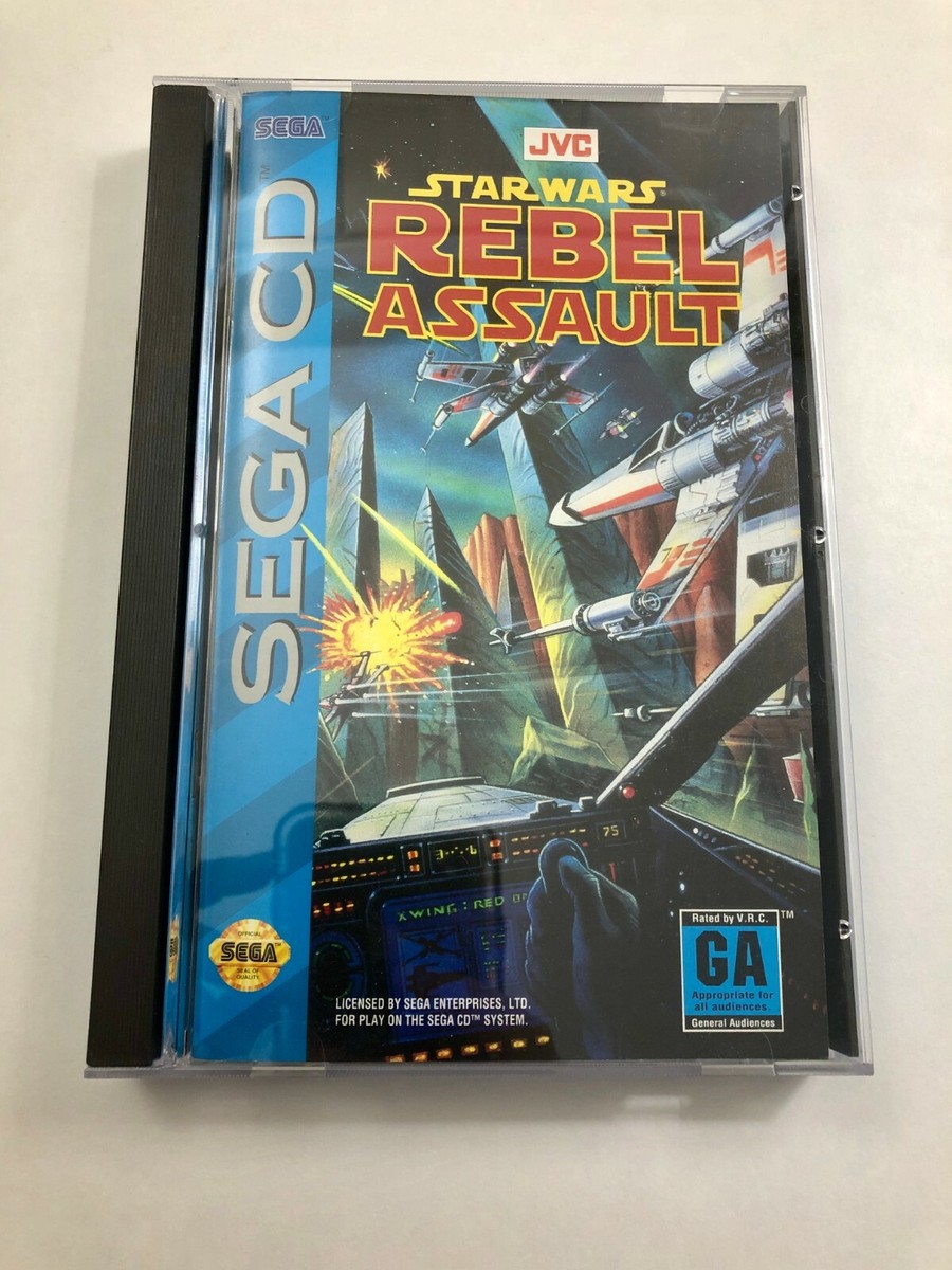 Sega CD - Star Wars Rebel Assault - Case, Manual, & CD - JVC  display picture 1