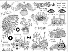 Unmounted Rubber Stamp Plate, Unmounted/Uncut Pink Rubber Stamps