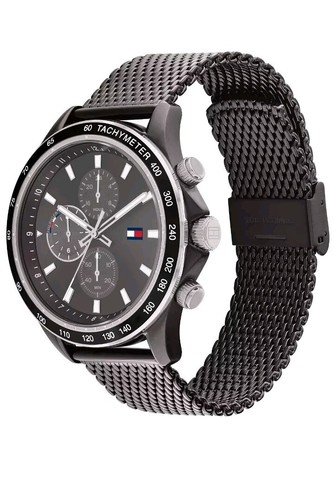 Tommy Hilfiger Men's Watch Miles Grey Dial Steel Mesh Bracelet Band 1792019 New - Picture 2 of 6