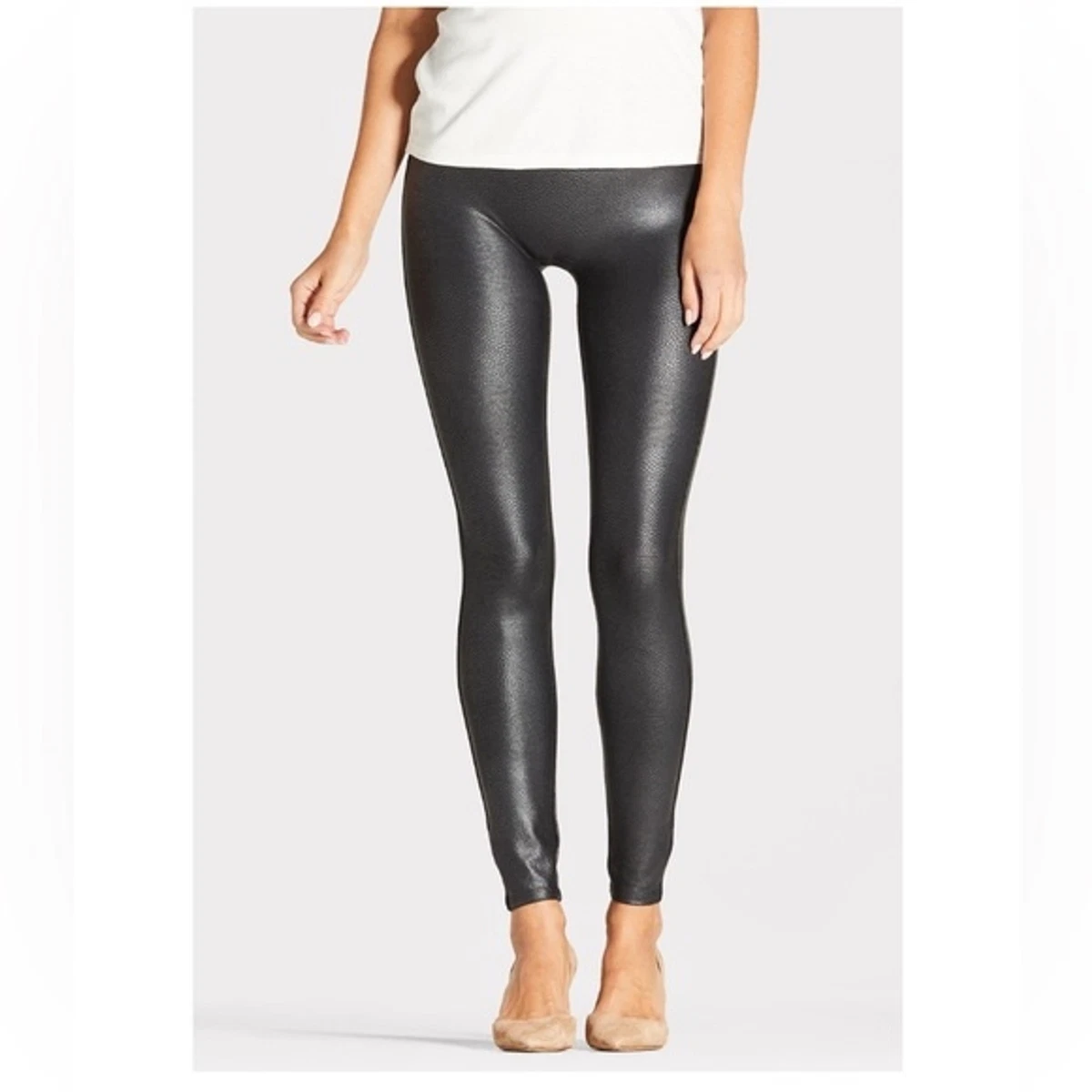 Buy SPANX Faux Leather Leggings Online India | Ubuy