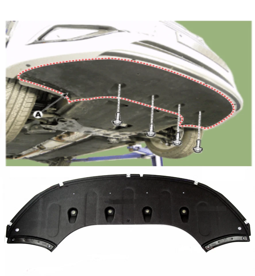 Protector contra salpicaduras cubierta de barro del radiador debajo del motor para Hyundai Sonata 2015 2016 2017 Foto 2 de 4