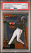 1998 PINNACLE PEAK PERFORMERS FOIL PARALLEL #19 BARRY BONDS PSA 10 GEM MINT POP1