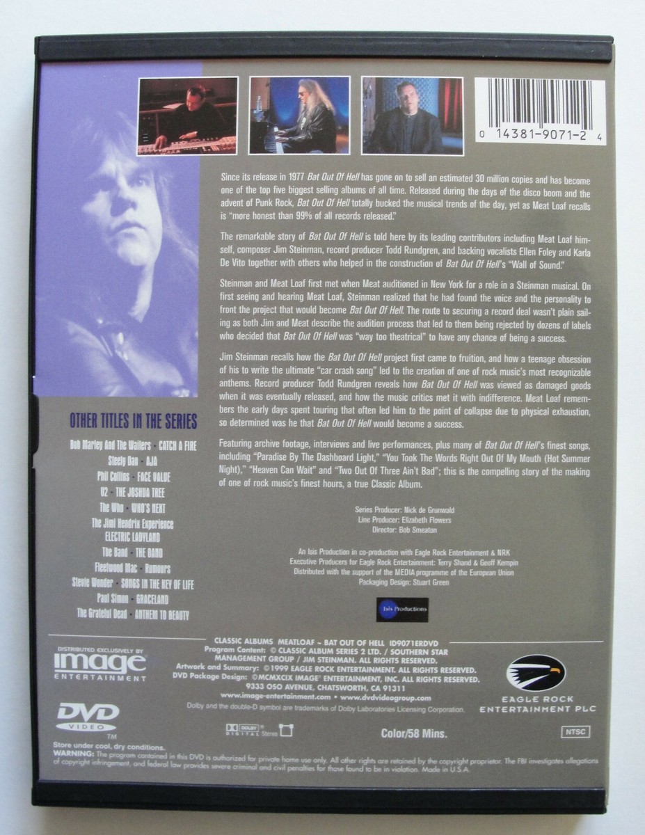 classic albums dvdセット CLASSIC ALBUMS #1 ~ 3 DVD Set w/Slipcase ~ WHO, MEATLOAF