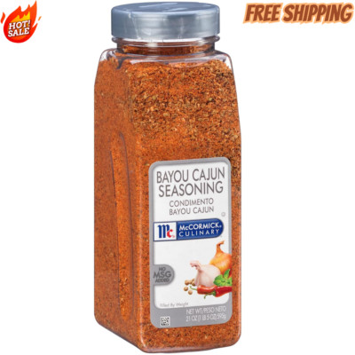 McCormick Culinary Bayou Cajun Seasoning, Spices Kosher and NO MSG, 21 Ounces