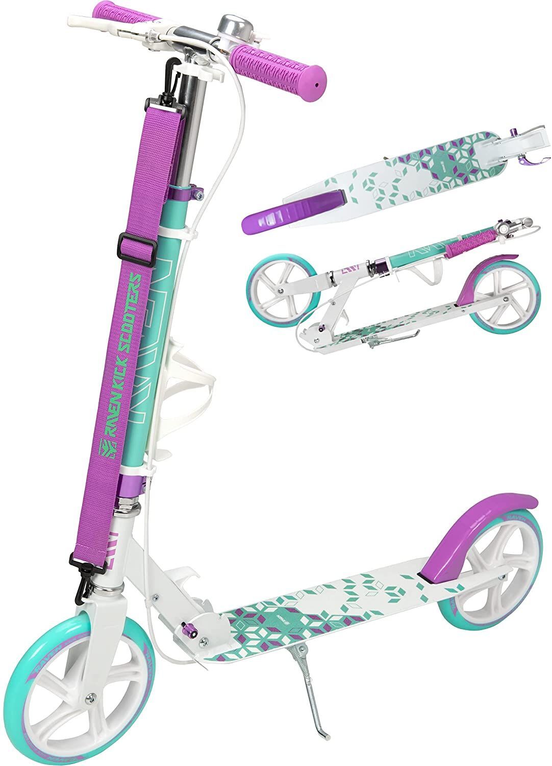Trottinette grande roue Marita RAVEN pour des trajets veloutés sur pavés