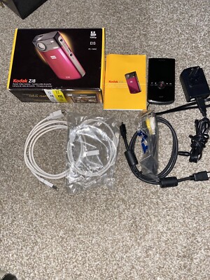 KODAK Zi8 Pocket Video Camera Camcoder Digital HD PC/MAC 1080p EIS