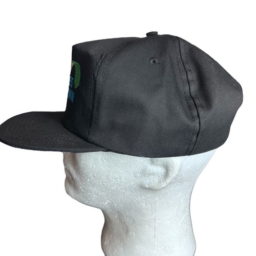 Vintage Graffiti Dorries Scharmann Cap Black Strap back Trucker Hat Made USA - Picture 3 of 10