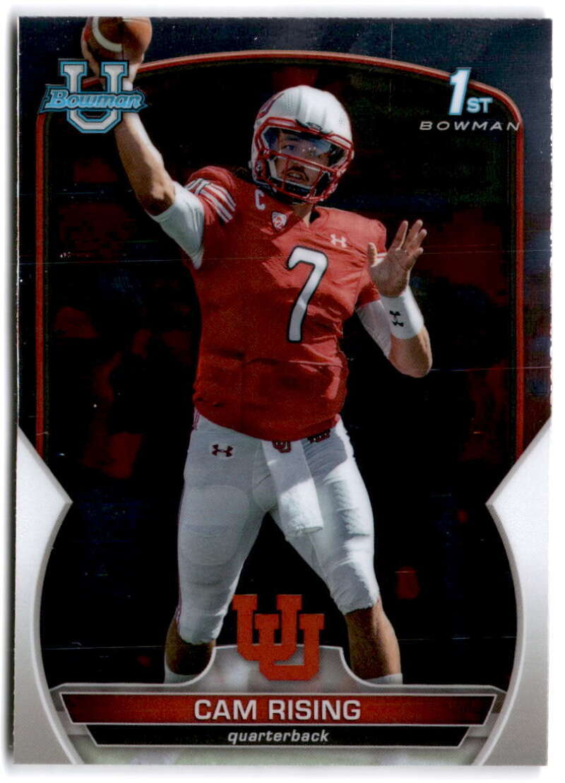 2022 Bowman Chrome University #76 Cam Rising Utah Utes