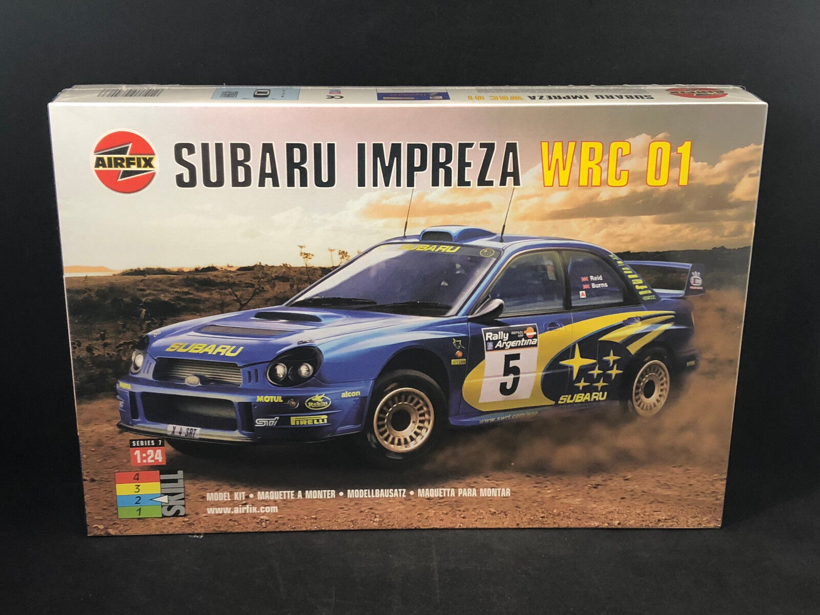 Airfix Subaru Impreza WRC 01 1:24 Scale Plastic Model Kit 07406 New in Box