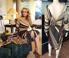 GIANNI VERSACE RUNWAY FW2000 VINTAGE ICONIC SEXY OPEN BACK DRESS IT 42 EDITORIAL