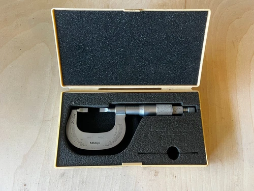 MITUTOYO 0-1” NO. 122-125 BLADE MICROMETER BLM-1"V #237