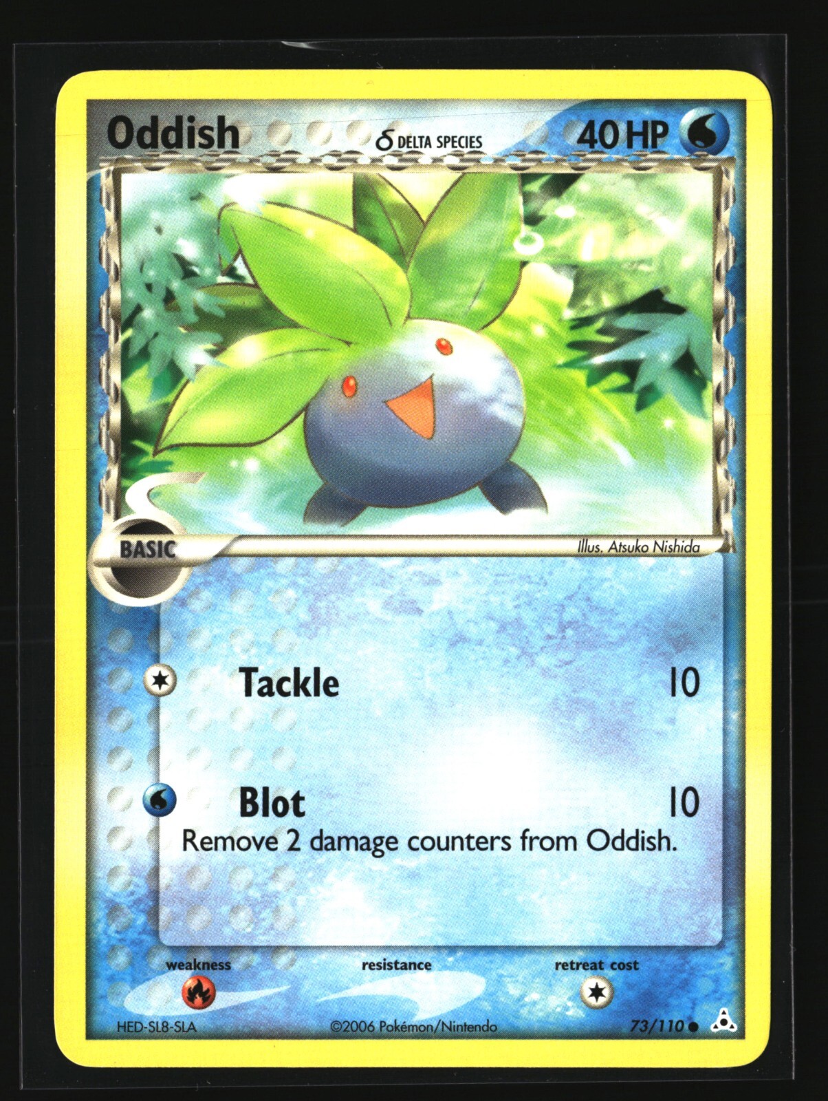 Pokemon ODDISH DELTA SPECIES 73/110 Common (2006 Holon Phantoms) LP/NM