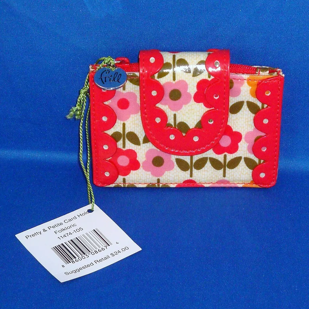 Vera Bradley Frill Pretty Petite Card Holder Wallet