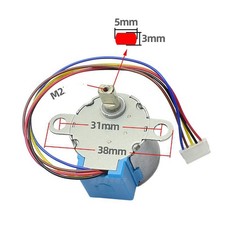 W-24BYJ48 Wireless Camera PTZ Motor 4-phase 5-wire DC5V Geared Stepping Motor