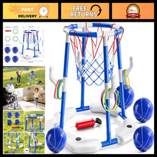 Adjustable Pool Basketball Hoop - Fun Swimming Pool Game for Kids Adults