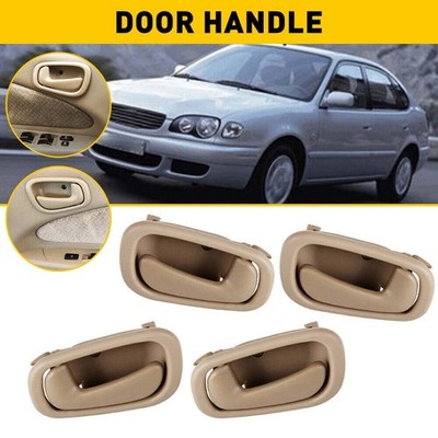 4Pcs Interior Inner Door Handle Front Rear Fit For 1998-2002 Chevy Prizm 1.8L