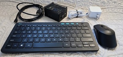 Raspberry Pi 5 8GB Bundle | NVMe 512GB HatDrive | Aluminum Case | Keyboard/Mouse