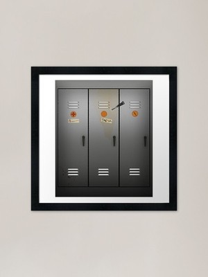 SUPPORT LOCKERS 3/3 | TEAM FORTRESS Framed Wall Art Poster Canvas Print Picture