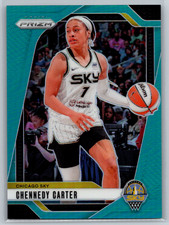Chennedy Carter 2024 Panini Prizm WNBA Teal Prizm /49 #66 Chicago Sky
