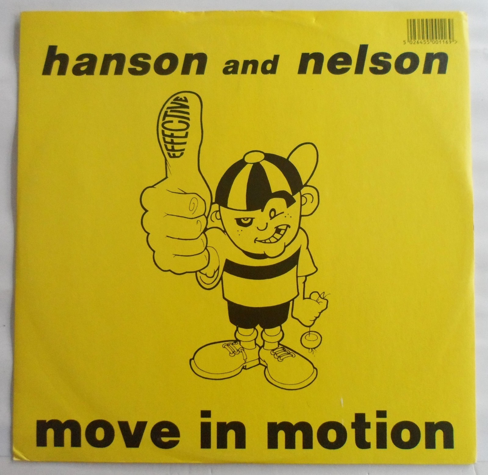 HANSON AND NELSON - MOVE IN MOTION 12"" VINYL 1994 EFFECTIVE EFFS011 *VG+/G+*