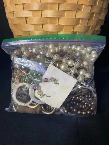 Vintage to Now Mystery Costume Jewelry Lot Wearable Junk Craft Art Fashion