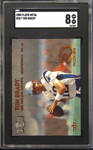 2000 Fleer Metal Tom Brady SGC 8