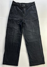 American Eagle Super High Rise Baggy Wide Leg Denim Jeans Women's 10