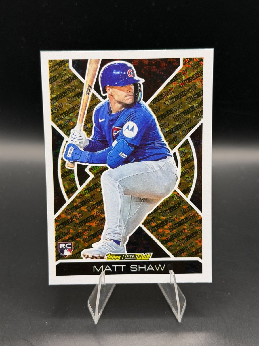 1of1 Matt Shaw Topps 2025 インサート Matt Shaw 2025 Topps Update Topps Black Gold RC Chicago Cubs #BG-7
