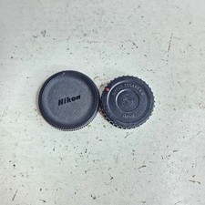 Nikon F Lens Cap Set for Camera Body and Rear Lens Cap OEM Original