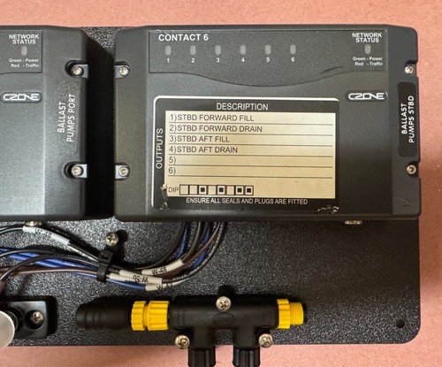 Navico 50-00092 Marine Boot Ballastic Pump Control Computer & 2X Czone Contact 6 - Bild 2 von 7