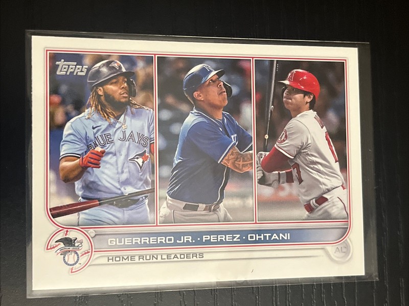 2022 Topps Series 1 - League Leaders Shohei Ohtani, Vladimir Guerrero Jr.,...