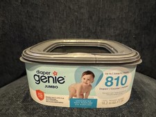 Diaper Genie Jumbo Refill Pack Holds Up to 810 Diapers Max Odor Lock Unscented
