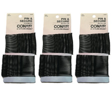 Conair Styling Essentials Black XL Bobby Pins, 48 Ct PACK OF 3